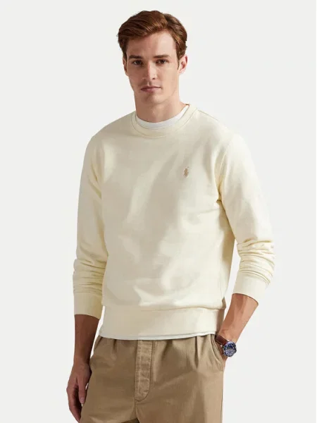 Bluza o kroju relaxed fit z czystej bawełny Polo Ralph Lauren beżowa