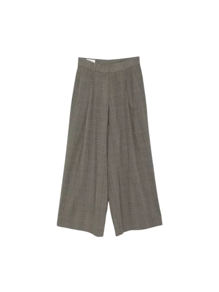 Spodnie Dries Van Noten wełniane szare