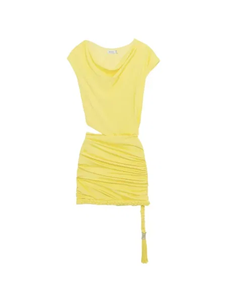Rochie mini Simkhai drapată galben