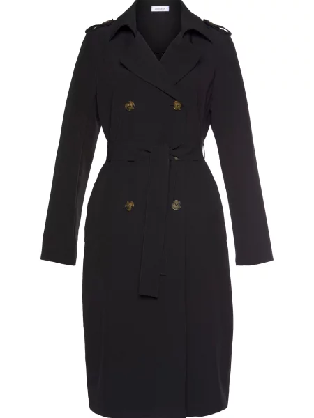 LASCANA Palton de primăvară-toamnă negru