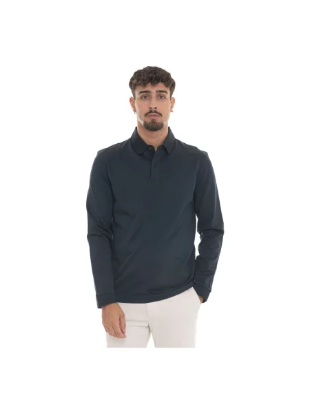 Koszulka polo Boss niebieska