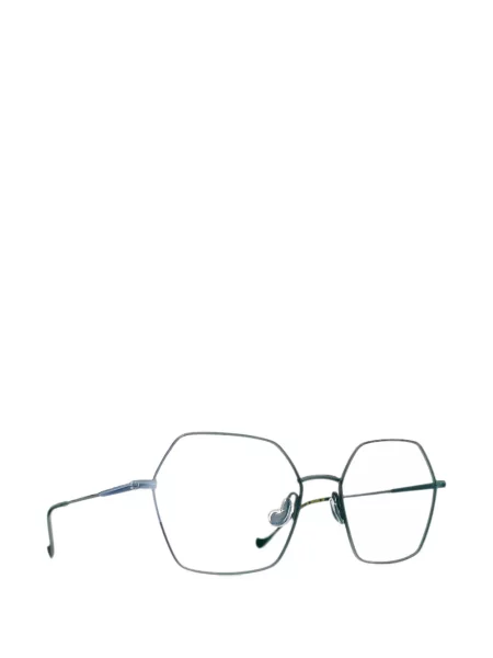 Ochelari de soare Caroline Abram cu imprimeu geometric verde