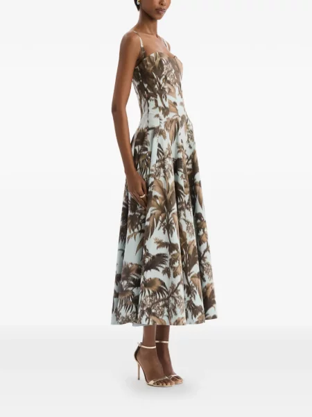 Rochie Oscar De La Renta din poplin albastru