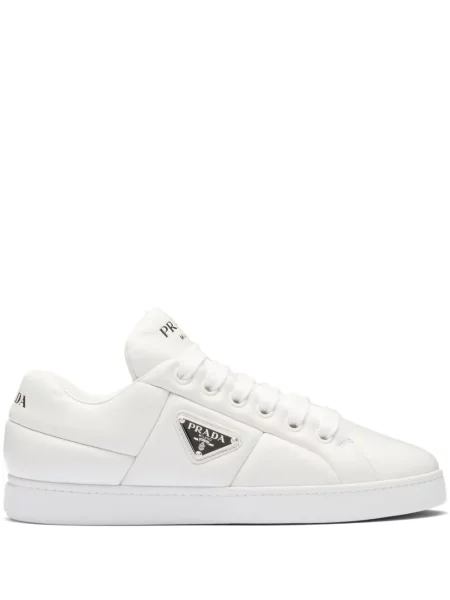 Sneakerși Prada cu autograf alb