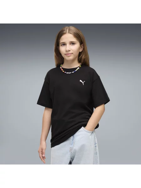 PUMA Młodzieżowa luźna koszulka MID z grafiką Akcesoria czarny