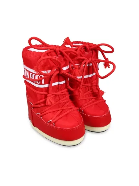 Botki dziecięce Moon Boot czerwone