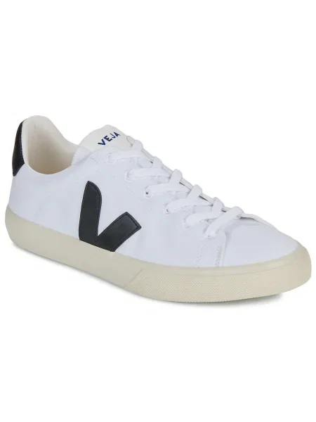 Pantofi Veja din canvas alb