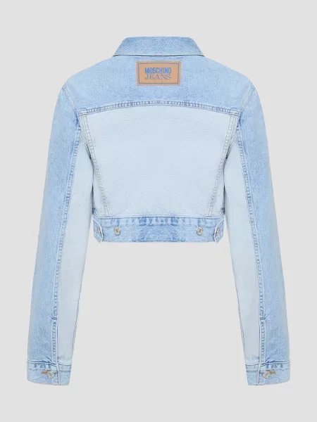 Джинсова куртка Moschino блакитний