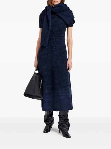 Rövid midi ruha Proenza Schouler White Label fehér