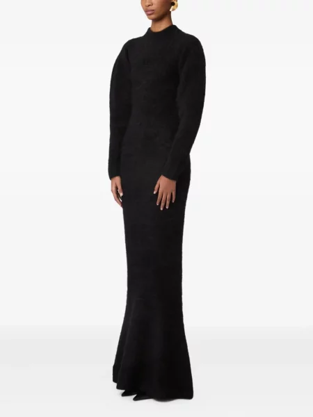 Lung rochie maxi Nina Ricci tricotate negru