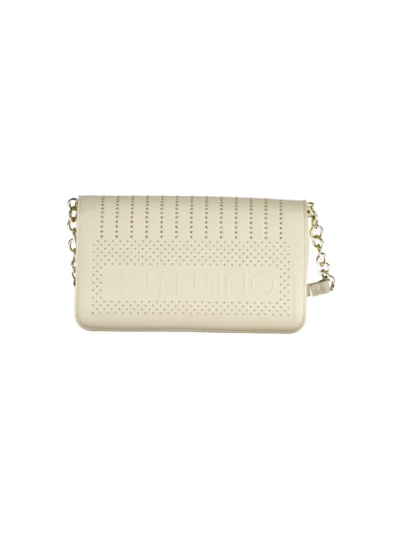 Lniana kopertówka Valentino By Mario Valentino biała