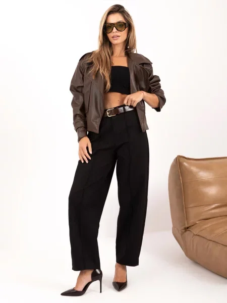 Hlače Italy Moda crna