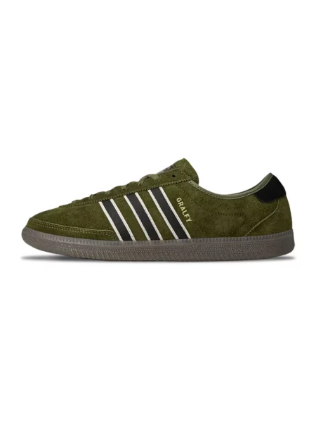 Sneakersy Adidas skórzane zielone