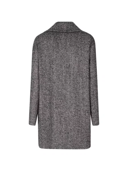 Palton Tagliatore cu model herringbone albastru