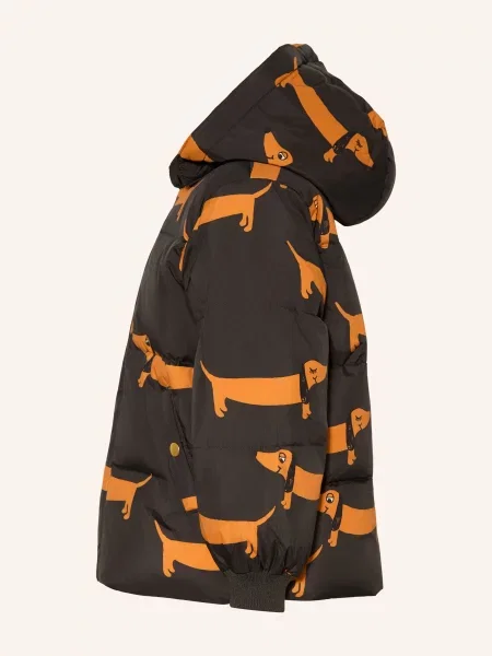Mini Rodini Prošívaná Bunda / koňaková černá