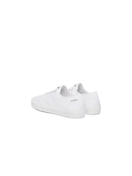 Tenisky Tommy Hilfiger Th Vulc Cup Long Lace Canvas biela
