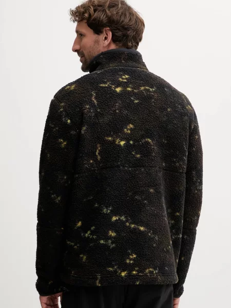 Gyapjú szvetter Jack Wolfskin strasszokkal barna