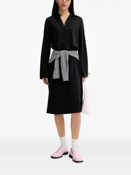 Gulerat lung rochie midi Marc O'polo negru