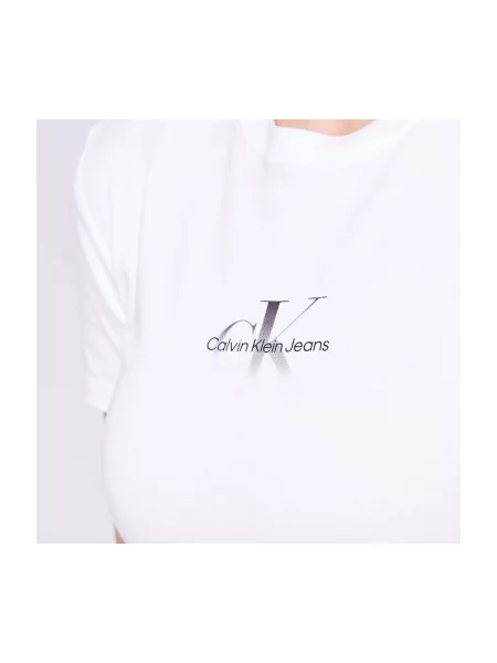 Calvin Klein Jeans Tričko čierna biela
