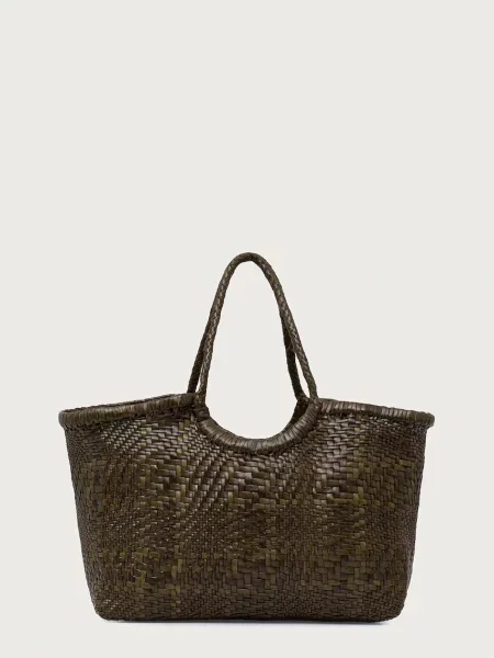Dragon Diffusion geantă shopper pentru femei din piele verde