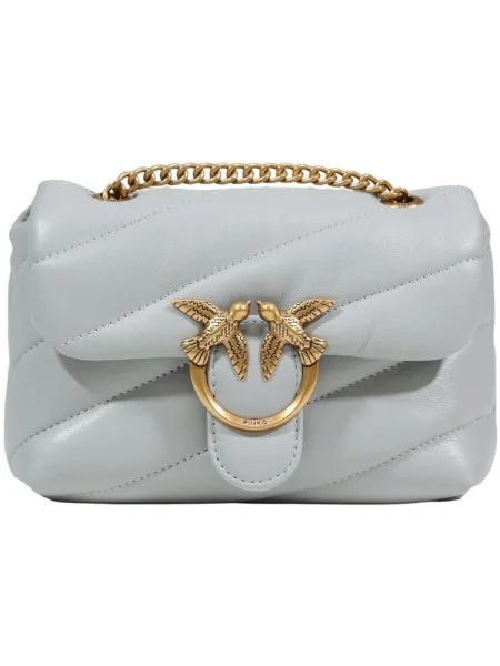 Geanta crossbody Pinko din piele albastru