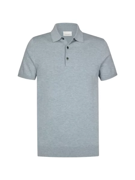 Tricou polo Profuomo tricotate albastru