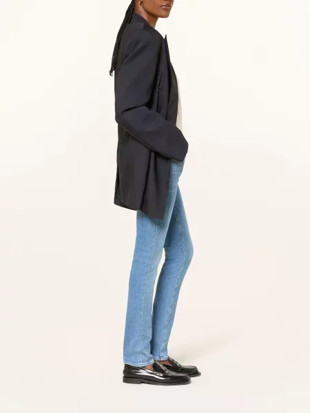 7 For All Mankind Úzké Džíny Low Skinny Slim Illusion bluehaven