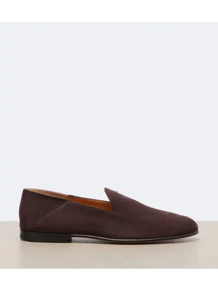 Pantofi loafer Tod's din piele de căprioară maro