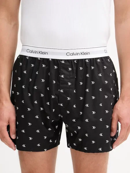Boxerky Calvin Klein Boxer Trad diamond logo black čierna