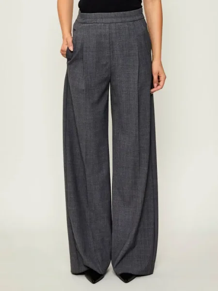 Marella SPORT Pantaloni DIORAMA | Relaxed fit cu adaos de lână gri