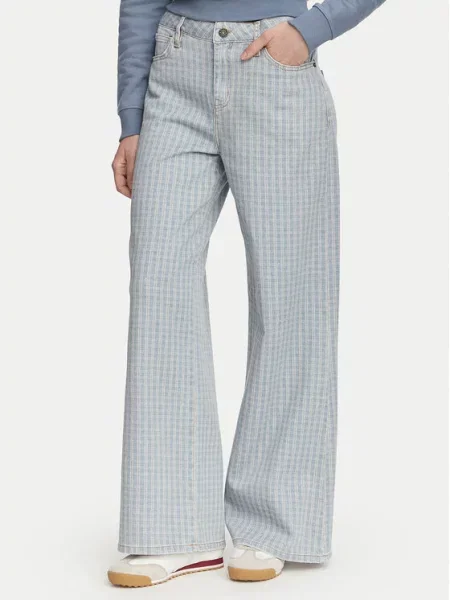 Guess Jeans Blugi Wide Leg albastru