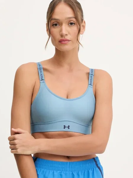 Спортен сутиен Under Armour Infinity зелено синьо