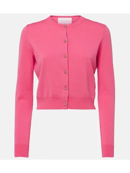 Cardigan Carolina Herrera de lână roz