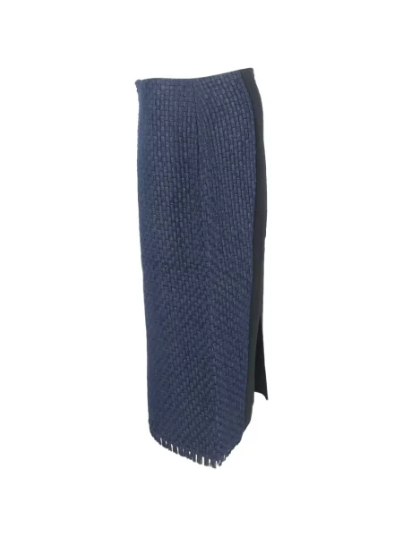 Fustă midi Roland Mouret până la genunchi albastru