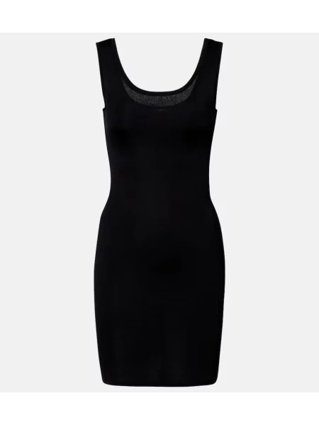 Rochie Saint Laurent din jerseu negru