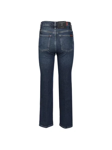 Jeansy straight leg 7 For All Mankind niebieskie