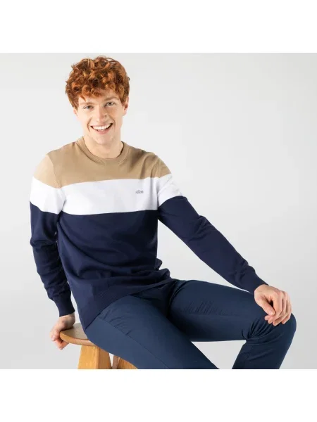 Lacoste Sweter Lacoste granatowy