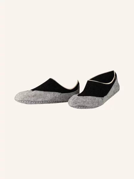 Falke Skarpety Antypoślizgowe Cosyshoe Z Wełny Merino grau szare