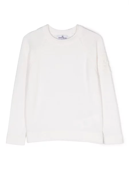 Sweter dziecięcy Stone Island biały