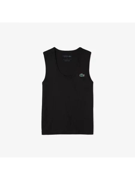 Lacoste Koszulka Sport Slim Fit Crew Neck W Kolorze Czarnym czarna