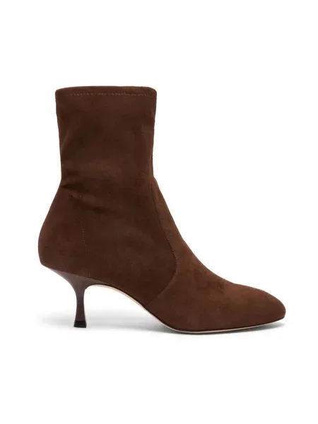 Botki Stuart Weitzman zamszowe brązowe
