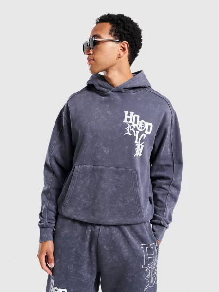 Hoodrich Bluza Z Kapturem Heritage niebieska