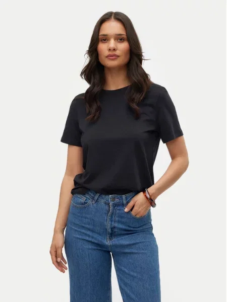 Vero Moda Marškinėliai Paulina juoda