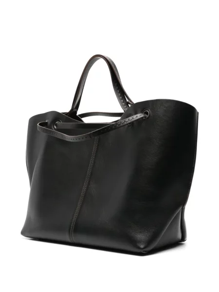 Geantă shopper Max Mara din piele negru