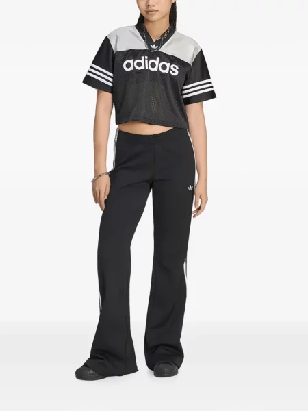 Decupat top Adidas din jerseu alb