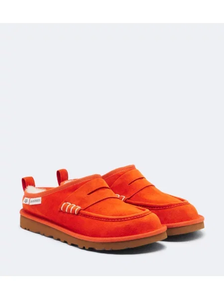 Slip on hlačke slip Jw Anderson iz semiša oranžna