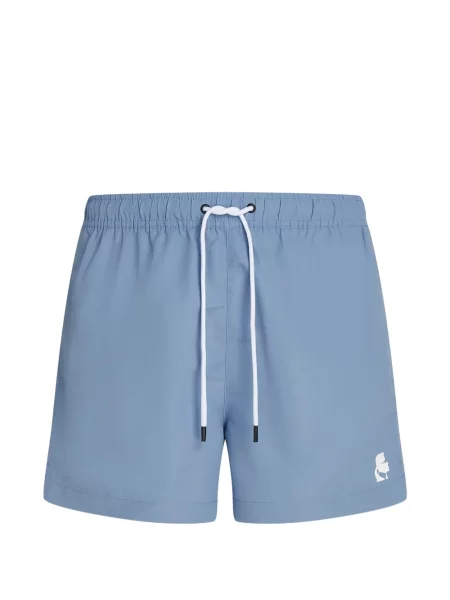 Slip de baie Karl Lagerfeld cu imagine albastru