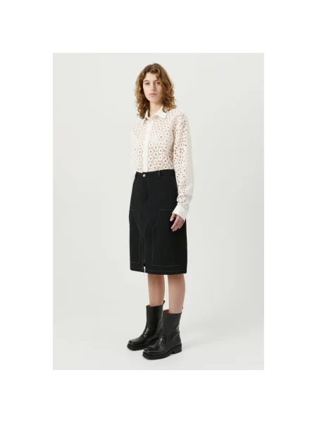 Spódnica Soulland wełniana czarna