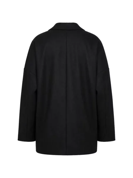Вълнено двуредно яке Dolce & Gabbana черно
