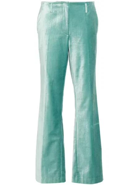 Велур панталон Forte_forte синьо